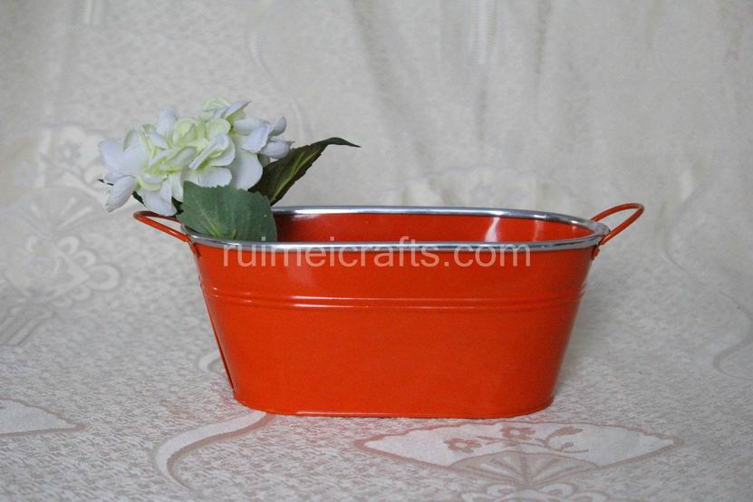 Oval Garden Flower Tub With Handle