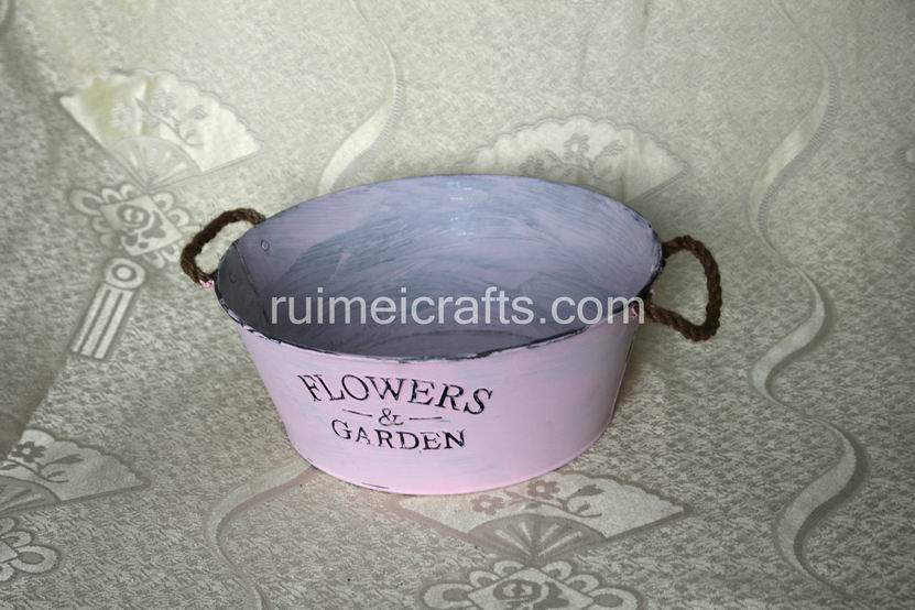 Antique Iron powder coating Flower Pots