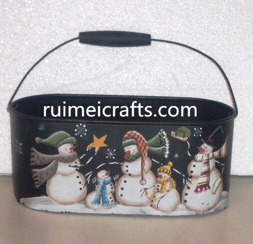 snowman picture metal basket for christmas.jpg