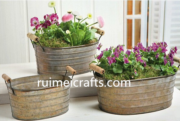 set of 3 antique oval garden planters with handle.jpg