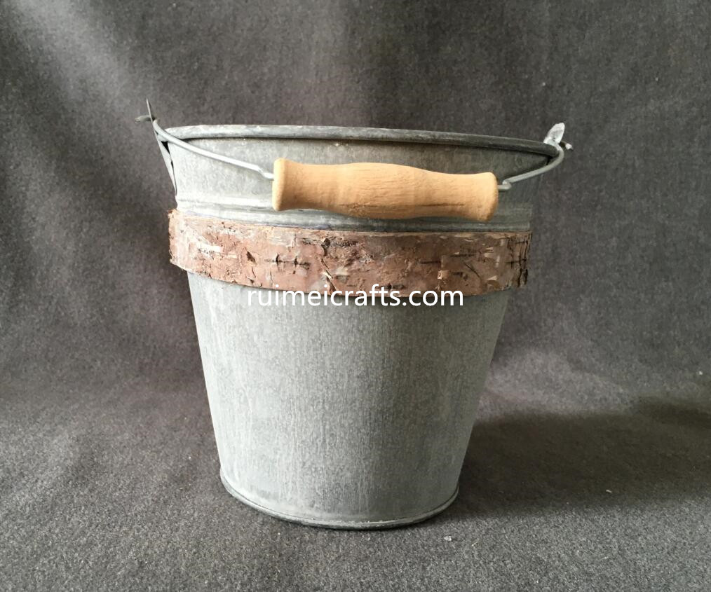 wooden handle powder coated metal bucket.JPG