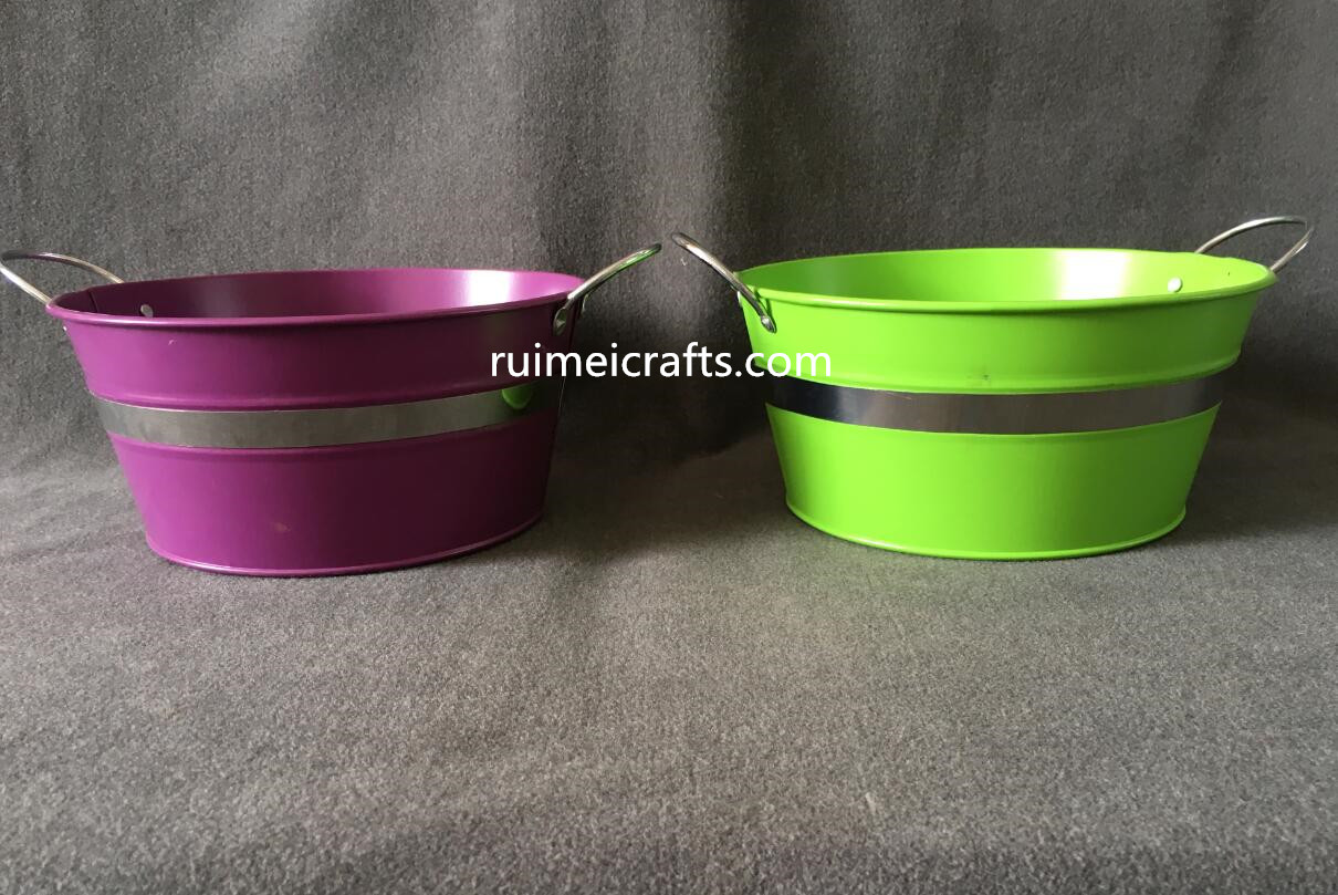 color paint tin planters with ears.JPG