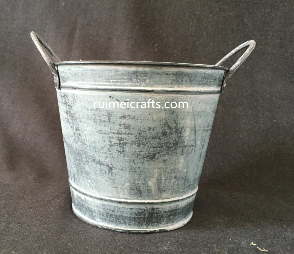 vintage Japan zakka wholesale tin bucket.JPG