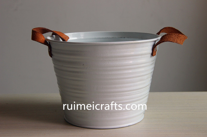 metal iron sheet buckets leather handles (2).JPG
